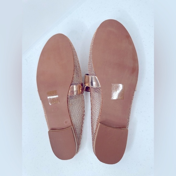 Jackpot Chic By Lady Couture Slip On Mesh Mule Golden Rose Shoe US Size 9 - Picture 7 of 9